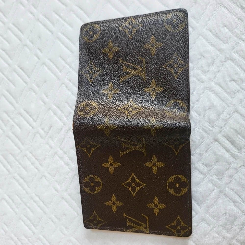 LOUiS Vuitton Bifold Wallet Monogran Porte Bier Cult Credit Monet